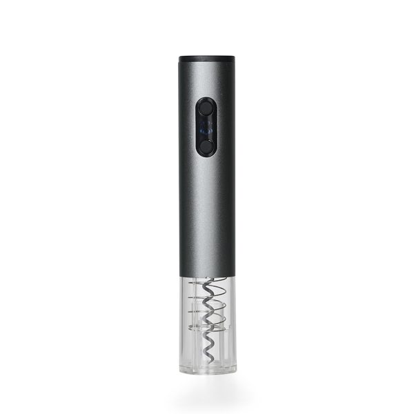 Saca Rolhas Elétrico com LED cinza